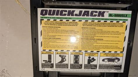 Getting them up in the air is a quick easy process. . Quickjack for sale craigslist